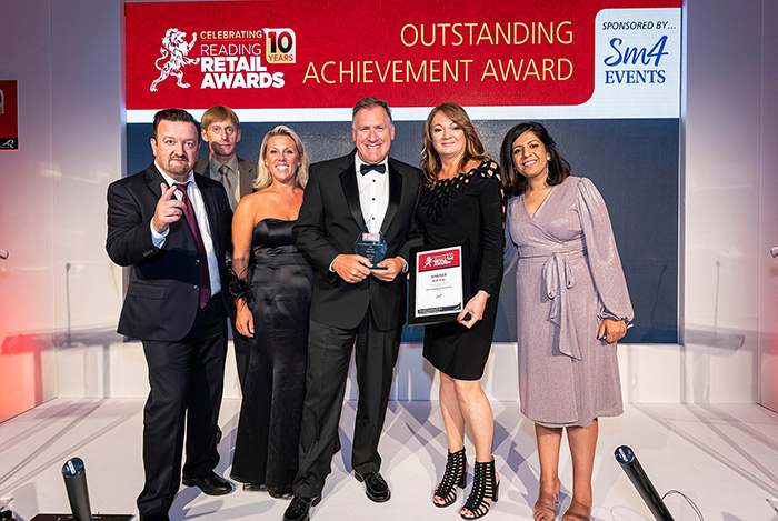 Bride to Be receiving the Reading Retail Award 2019